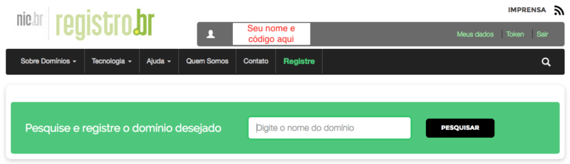 Como criar sua conta grátis no Registro.br para comprar um domínio