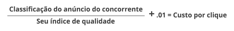 Fórmula para cálculo do custo por clique (CPC)