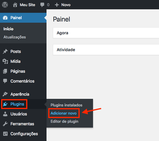 WordPress adicionar plugin AMP