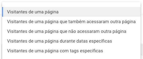 Google ads: critérios para criação de novos públicos (membros da lista)