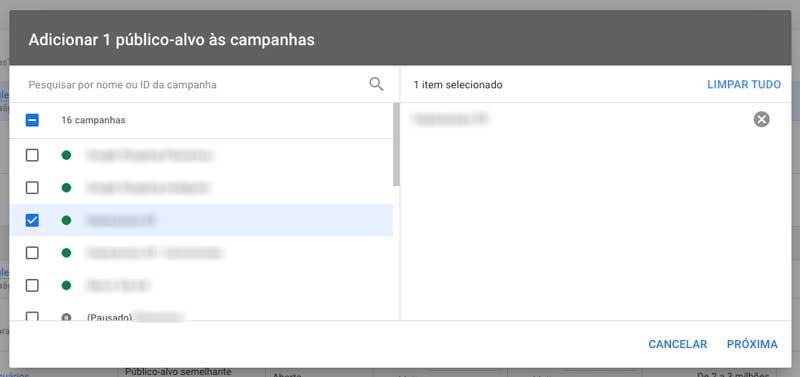 Google ads: como vincular listas de remarketing a grupos de anúncios ou a campanhas